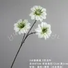 Ramo de flores artificiales de clemátide estilo europeo de 3 cabezas, materiales DIY para decoración de escenas de boda, flores artificiales para paisajismo y arreglos decorativos