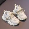 Zapatos blancos de marca para niños, novedad de primavera 2025, zapatillas deportivas para hombre, zapatos de giro para estudiantes de primaria, zapatos para niños.
