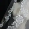 Velo de Novia 3m Blanco Capa Única Encaje Bordado por Computadora Velo de Boda Fabricante Mayorista