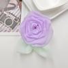 Accesorios de Flor de Rosa Tridimensional de Satén Estilo Bosque Nuevo Broche Pinza para el Cabello DIY Accesorios para Funda de Teléfono Bolsos Ropa