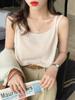 Camisola de Algodón y Lino para Mujer, Ropa Exterior, Nuevo Estilo Verano 2026, Top Blanco Holgado sin Mangas para Vestir por Capas