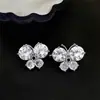 Super Brillante Zirconia Mariposa Ear Cuff Lujo Ligero Moda de Alta Gama Simple Exquisito Clip para Cartílago de la Oreja Sentido del Diseño Pendiente de Nicho para Mujer
