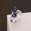 Zhen Rong desea el más vendido color popular europeo y americano anillo de circonita con forma de doble corazón de amor chapado en plata s925 anillo de circonita