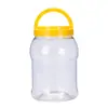 Garrafa de plástico PET de 2900ML pote de armazenamento selado para biscoitos com tampa de rosca frasco de boca larga embalagem transparente pote de alimentos de grande capacidade