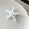 Novo Grampo de Cabelo Estrela do Mar Tridimensional, Estilo Doce e Cool, Presilha Bico de Pato para Férias na Praia, Grampo Lateral de Estrela, Grampo para Franja, Grampo Doce
