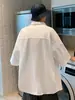 Camisa con Etiqueta Waffe para Hombre Llegada Nueva Verano 2024 ifashion Moda Suelta Casual Camisa de Manga Corta para Pareja