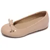 Zapatos de Mujer Mary Jane tipo Ballet para Viajar, Punta Redonda, Tacón Alto, Tacón Grueso Francés, Boca Baja, Lazo, Versátil