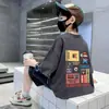 Camiseta Manga Curta Infantil Primavera e Verão Desenho Animado Estilosa Tops para Meninos Versátil Algodão Roupas Infantis Camiseta Tendência Manga Meia