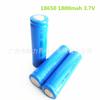 Bateria de lítio 18650, 1800mAh, 3,7V, ponta plana, LDE, tomada de fábrica
