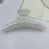 Flor de Laranjeira Presilha Curva Estilo Francês Estampa de Leopardo Presilha Grande para Cabelo Presilha Tubarão Piranha Feminina Acessório de Cabelo Elegante