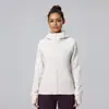 Chamarra de Yoga con Capucha para Otoño e Invierno, Sudadera Deportiva Ajustada de Manga Larga con Cremallera y Forro Polar