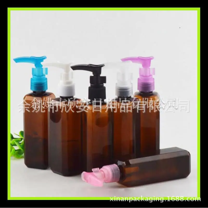100ml 棕色方瓶+夹子泵 副本
