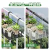Grades de Varanda Suporte de Flores de Ferro Suporte de Armazenamento Suporte de Vasos de Flores Suspensos Suporte Suspenso para Peitoril de Janela Suporte de Grade Suporte de Flores Suporte para Plantio Verde