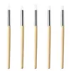 Ferramentas de Manicure Caneta de Silicone Haste de Madeira 5 Peças Estilo Japonês Multifuncional Caneta de Silicone para Escultura Caneta de Relevo Revestida com Pó de Espelho Mágico Venda por Atacado