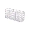 Caja de Almacenamiento para Cosméticos, Estante de Almacenamiento, Estante de Almacenamiento para Brochas de Mesa de Maquillaje, Almacenamiento de Caja para Lápices de Cejas de Escritorio, Transparente a Prueba de Polvo al por Mayor
