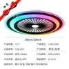 Ventilador de Techo RGB para Uso Doméstico, Dormitorio y Comedor, Ventilador de Techo LED con Luz, Control Inteligente por App, Tuya, Google, Atenuación Continua