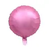 Nuevo globo redondo de metal de 18 pulgadas decoración de fiesta de bodas globo de aluminio metálico esmerilado suministros al por mayor