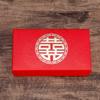 Caixa de Doces para Casamento Novo Estilo Atacado Lembrancinhas de Casamento Estilo Chinês Presentes de Retorno Caixa com Tampa e Base Caixa de Presente com Corsage Textura de Couro