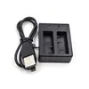 Cabo Universal Carregador Duplo para Câmera de Esportes de Montanha SJCAM Suporte de Bateria Carregador Série SJ4000/F60/F68