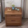 Mesita de noche de madera maciza color nogal Mini 40 Simple Moderna Uso en el hogar Estilo chino Gabinete de almacenamiento Gabinete de almacenamiento junto a la cama del dormitorio