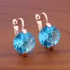 Venta caliente transfronteriza aretes de zirconita redondos de 12 mm aretes de moda europea y americana de alto sentido para el verano pendientes 2024