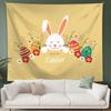Tapiz decorativo transfronterizo con patrón de huevo de Pascua, tapiz para fiesta, decoración navideña, fondo de tela para colgar en la pared