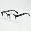 2025 Nuevos Gafas Redondas Pequeñas Estilo Retro con Patas de Pinza para Hombres y Mujeres, Lentes Planos Anti-Luz Azul con Monturas para Miopía