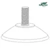 Diámetro transfronterizo 4 cm ventosa de tornillo de PVC transparente ventosa de espejo de maquillaje de Hollywood M4M5M6 descuento por cantidad