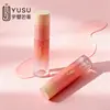 Tubo de Brillo Labial Coreano 2.5g Botella de Brillo de Labios Rosa Translúcido Gradiente Líquido Sombra de Ojos Botella de Brillo de Labios Cepillo Pequeño Botella Vacía