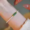 Pulsera de Perlas Irregulares Francesas Pulsera para Mujer Nicho Lujo Ligero Exquisita Moda Oro Media Pulsera Accesorios de Pulsera