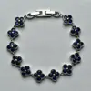 Pulseira de Trevo de Quatro Folhas de Zircônia Popular de Alta Qualidade Transfronteiriça Simples e Versátil Joia Clássica da Moda Joias para Mãos Fabricante Atacado
