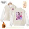 Novo Circo Digital Mágico Jax roupas periféricas meninos e meninas moda crianças médias e grandes uniforme de beisebol forrado com lã moda
