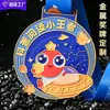 Medallas de Competición Metálicas Pintadas Personalizadas, Medallas de Zinc para Eventos de Maratón y Producción de Medallas para Eventos Deportivos
