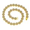 Colar Europeu e Americano de Hip-Hop Estiloso com Emenda Smiley Face Diamante Completo Colar Colar Tendência Legal Acessórios Masculinos Joias