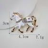 Nuevo Modelo de Daiwan Más Vendido Moda Lujo Accesible Retro Esmalte Caballo Pedrería DIY Agujero Hebilla de Zapato Broche Joyería Accesorios