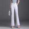 Pantalones Casuales Estilo Coreano para Mujer Pantalones Acampanados Negros Combinan con Todo 2024 Nueva Llegada Pantalones Talla Extra Sueltos Micropantalones Pantalones de Cintura Alta
