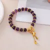 Año del Caballo, Año Zodiacal, Pulsera de Pony, Ágata Roja, Fortuna de Año Nuevo, Pulsera de Cinabrio, Joyería de Mano Grande Roja de Año Nuevo para Mujer