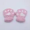 Guantes de Invierno para Mujer Estilo Coreano Estudiante Ciclismo Lindos Lindos A prueba de Frío Engrosados con Forro Polar Cálidos Guantes de Medio Dedo con Garra de Gato