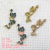 60700 Cobre DIY Accesorios para el Cabello Hechos a Mano Piezas Patrón de Nube Material 25*55mm Estilo Antiguo Anillo de Nube Propicia Cara Accesorios Hanfu