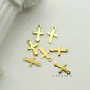 Accesorios de Latón DIY Material Pieza de Flor Cruzada Pulsera Cadena para Suéter Pendientes Pieza Colgante Colgante