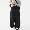 E-commerce Transfronteiriço Mais Vendido Calça Casual Masculina Cor Sólida Perna Reta Solta Calça de Moletom Esportiva de Verão Moda Masculina Calça Longa