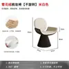 Silla de maquillaje de lujo para habitación de niñas, taburete de maquillaje estilo vintage con respaldo, silla giratoria para tocador para vestidor