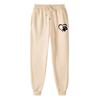 Calças casuais estampadas para homens e mulheres cor sólida forradas com fleece comprimento de calça de banheiro moda esportiva renda fábrica atacado fotos podem ser usadas como logotipo