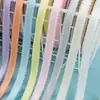 Cinta de Poliéster de 1 cm con Borde Enganchado y Adorno de Encaje con Flecos Brillantes, Material para Lazos Hechos a Mano con Borde Dentado, Accesorios para Ropa de Muñeca