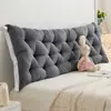 Almofada de Cabeceira Atacado Estilo Celebridade da Internet Almofada Grande de Cama para Sofá Duplo Tatame Suporte Lombar Anticolisão Acolchoamento Macio Algodão de Seda