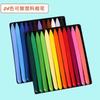 Giz de Cera Plástico que Não Suja as Mãos 24 Cores 36 Cores Bastão de Pintura Infantil Caneta Colorida Jardim de Infância Giz de Cera Transfronteiriço Lavável