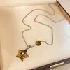 Collar casual y relajado con corazón de piedra ojo de tigre con cuentas incrustadas de diamantes, cadena para la clavícula estilo Maillard, accesorio para mujer simple y moderno