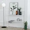 Prateleira de Entrada de Ferro Divisória Decorativa Prateleira de Armazenamento Prateleira de Armazenamento de Chão para Canto de Sala de Estar/Quarto Estante de Livros para Escritório