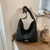 Bolsa de Lona com Estrela para Mulheres 2026 Nova Tendência Moda Estilo Preguiçoso Bolsa Tote Grande Capacidade Bolsa de Ombro Transversal