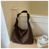 Moda Transfronteiriça de Comércio Exterior Bolsa Estampada de Leopardo Nova Estilosa Retrô Escovada Bolsa Tote Grande Capacidade Bolsa de Ombro Único Transversal